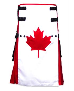 Kilt mit kanadischer Flagge